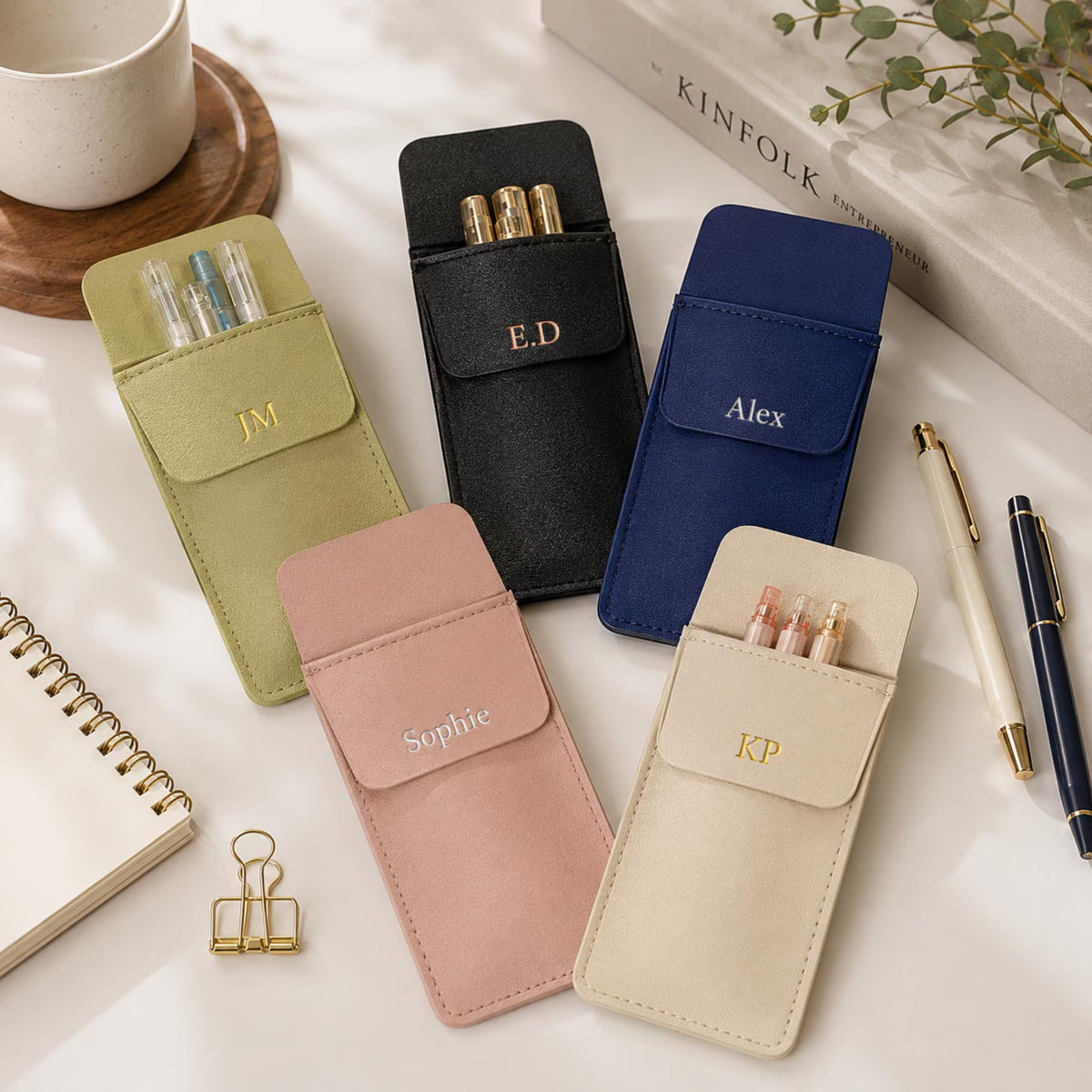 Personalised Leather Pen Pouch