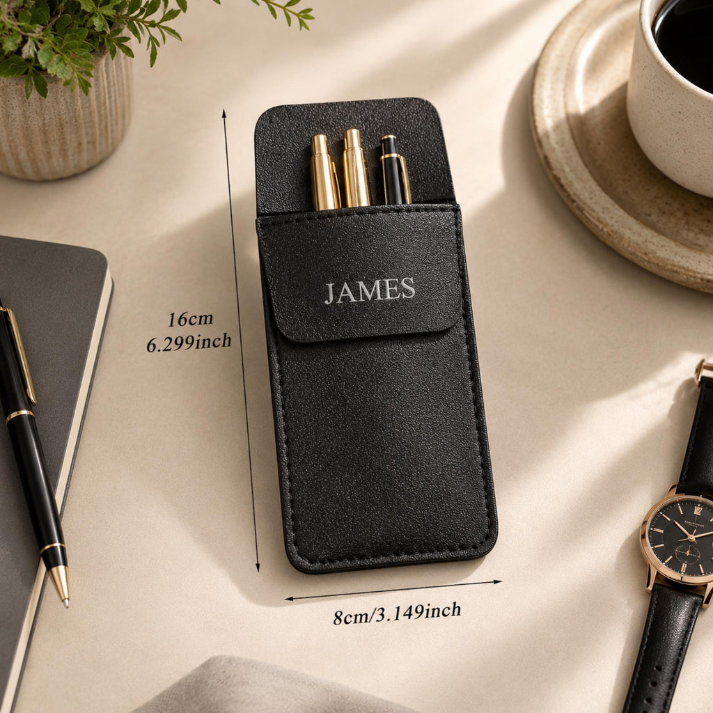 Personalised Leather Pen Pouch