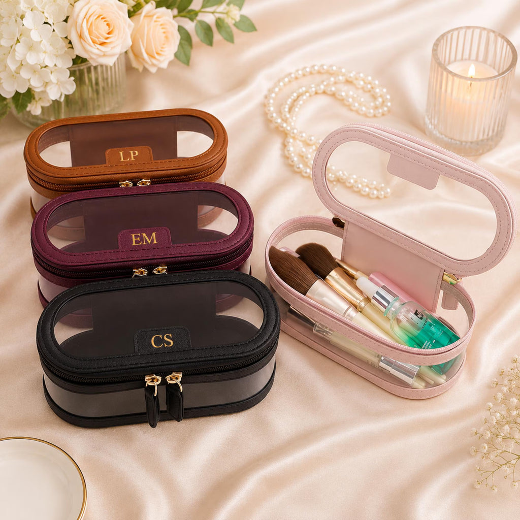 Personalised Clear Cosmetic Bag