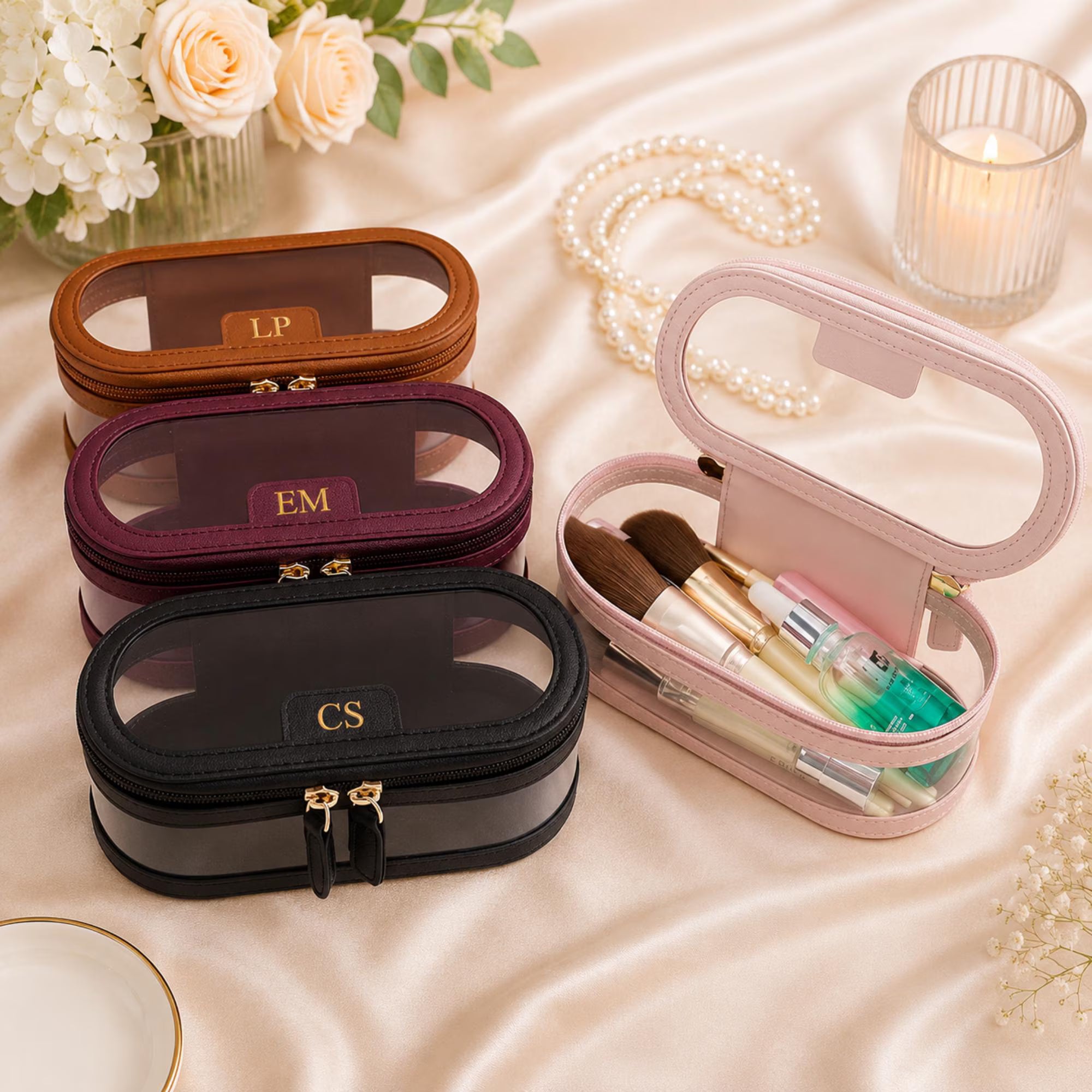 Personalised Clear Cosmetic Bag