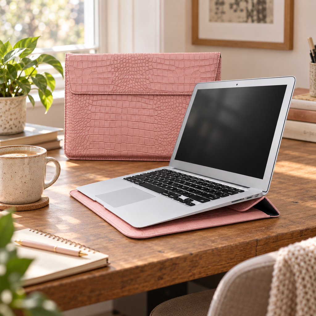 Personalised Leather MacBook Sleeve