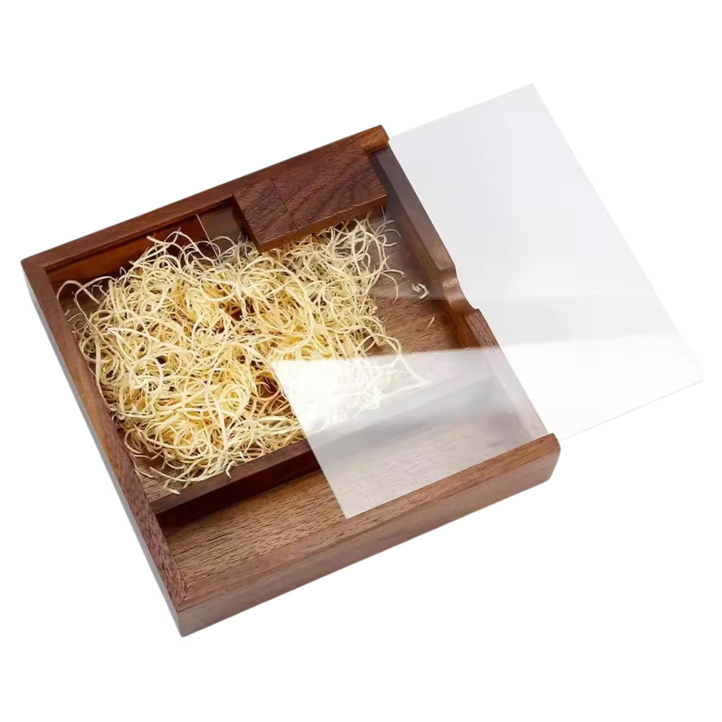 Personalised Wedding USB Photo Box Acrylic Clear Lid  2.0 3.0