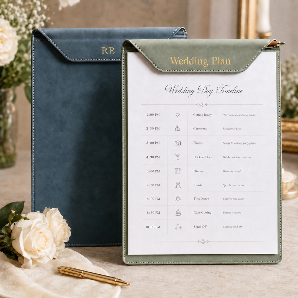 Custom Wedding planner clipboard