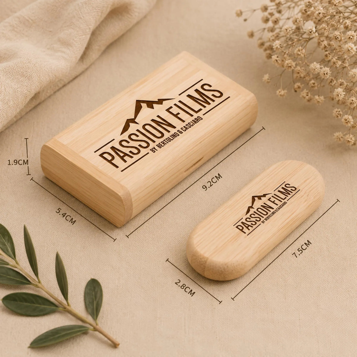 Personalised Wooden USB Box Set Dual Type C USB A