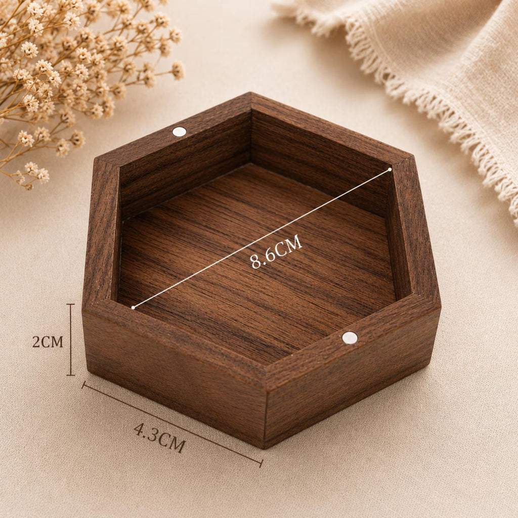Personalised Wooden USB Hexagon Box with Engraved Acrylic Lid