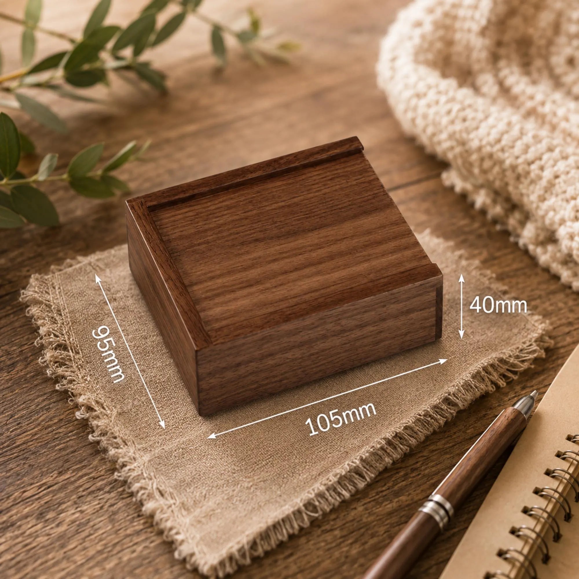 Personalised Wooden Square USB Set