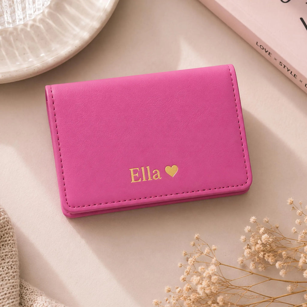 Personalised Genuine Leather Card Wallet