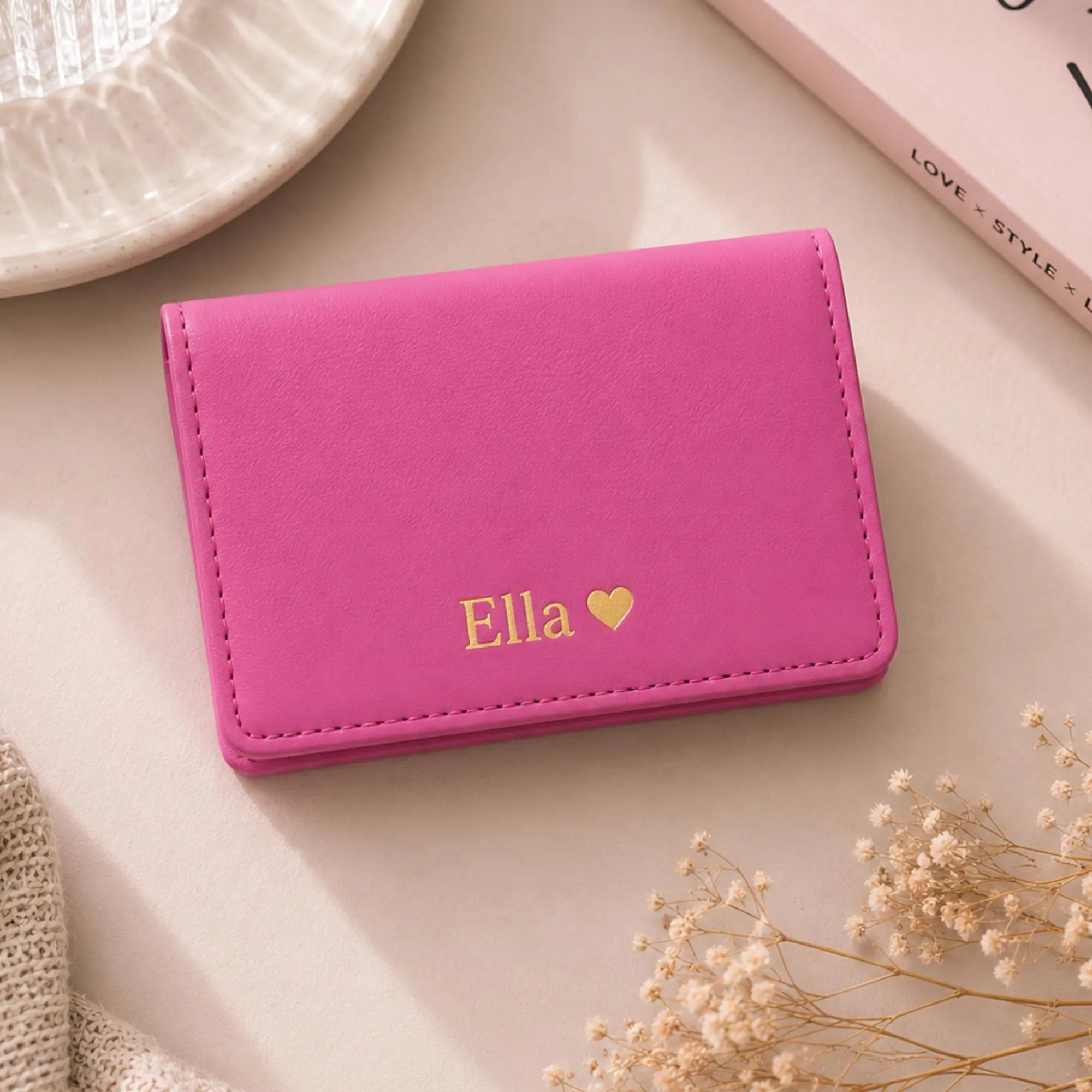 Personalised Genuine Leather Card Wallet