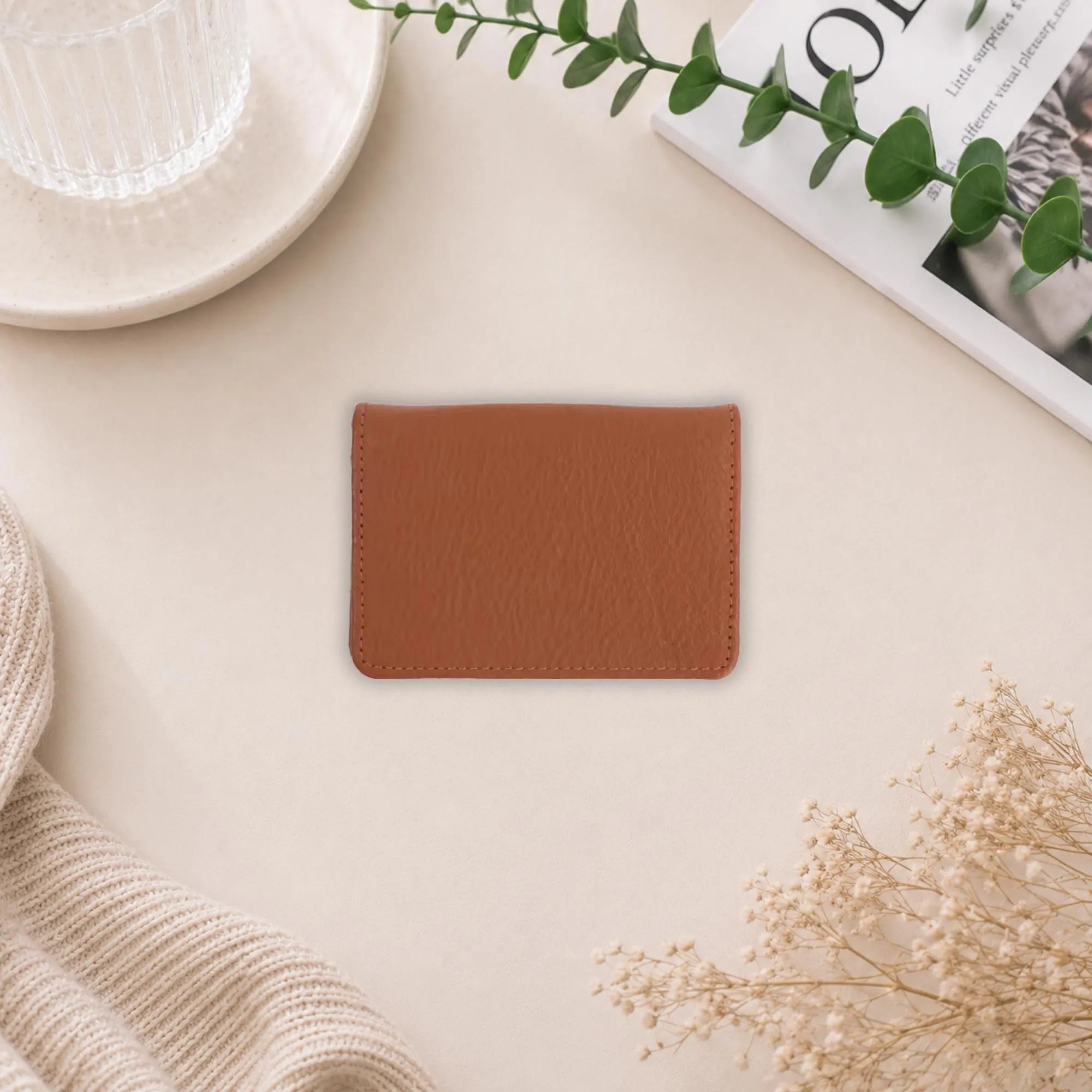 Personalised Genuine Leather Card Wallet