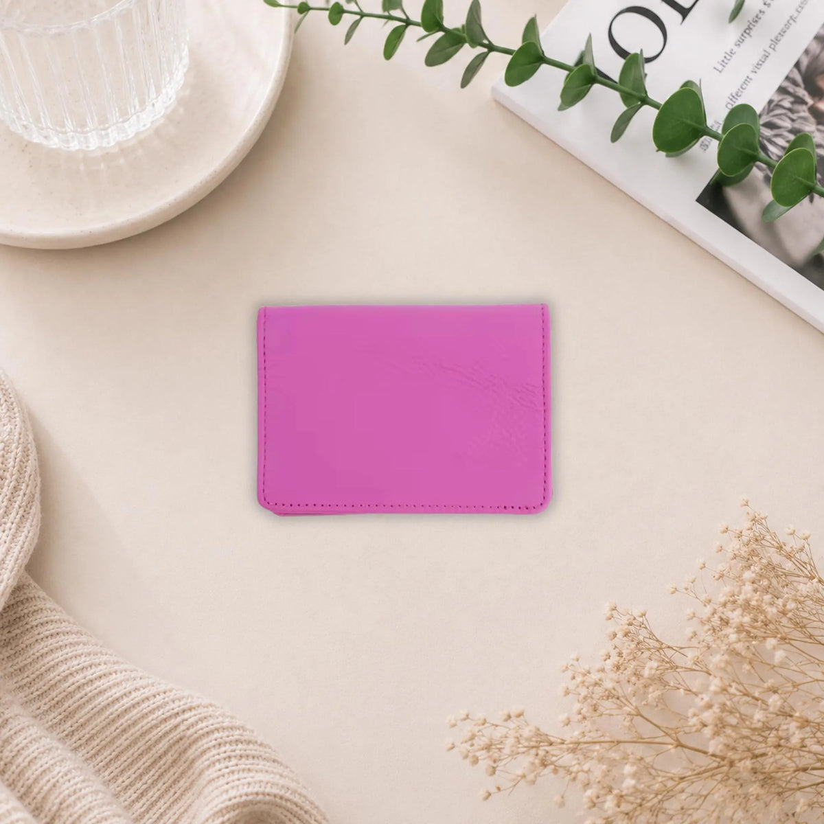 Personalised Genuine Leather Card Wallet