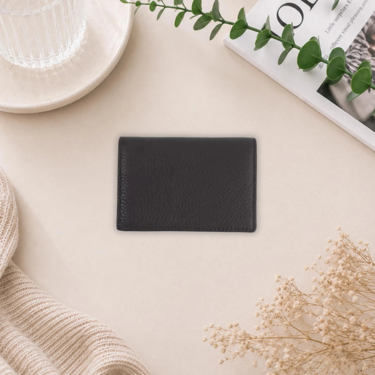 Personalised Genuine Leather Card Wallet