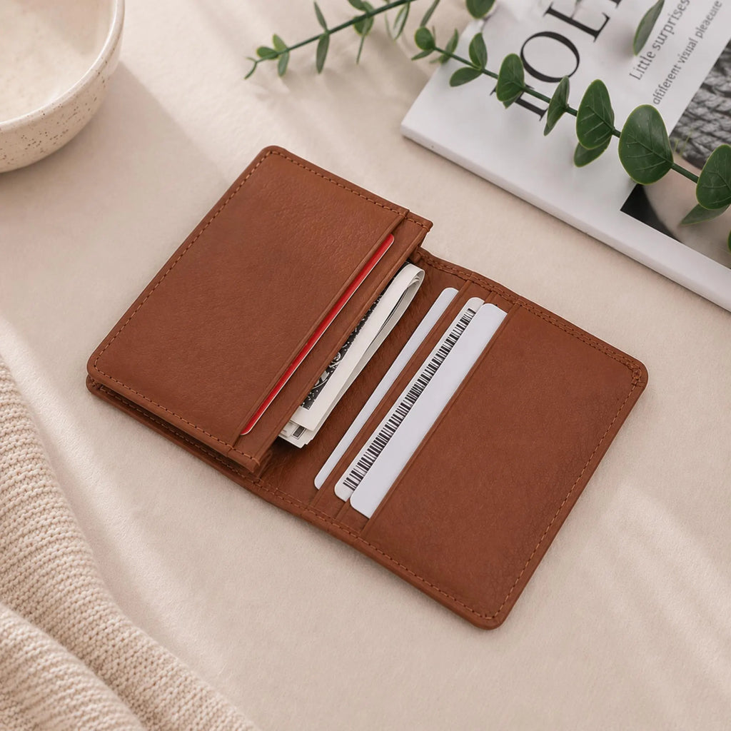 Personalised Genuine Leather Card Wallet