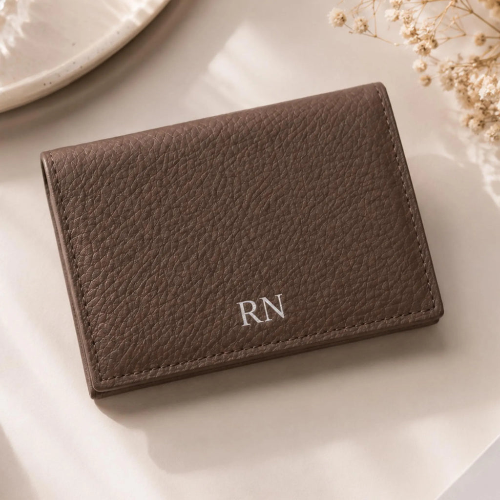 Personalised Genuine Leather Card Wallet