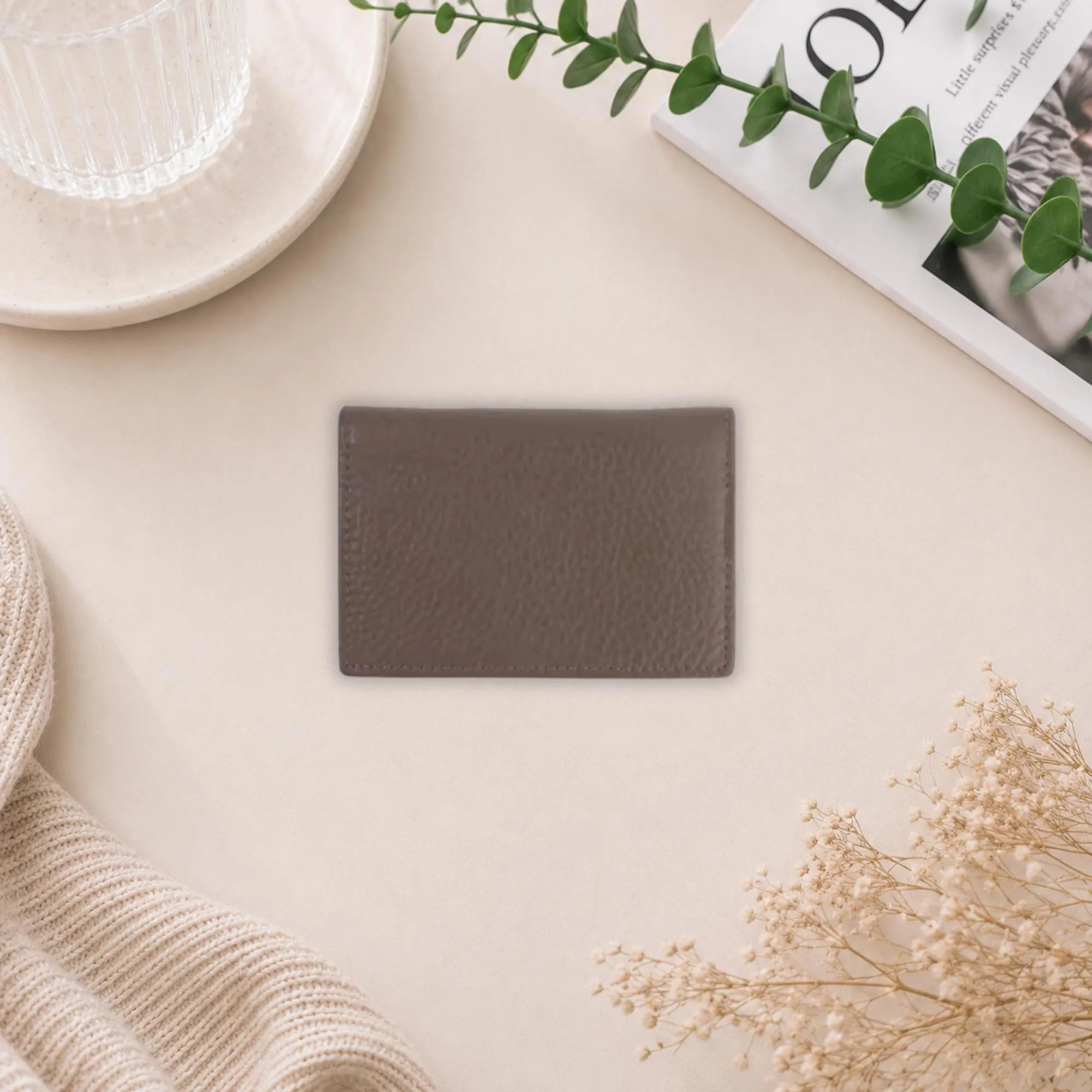 Personalised Genuine Leather Card Wallet